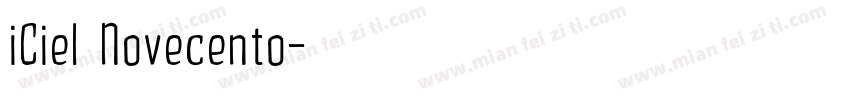 iCiel Novecento字体转换
